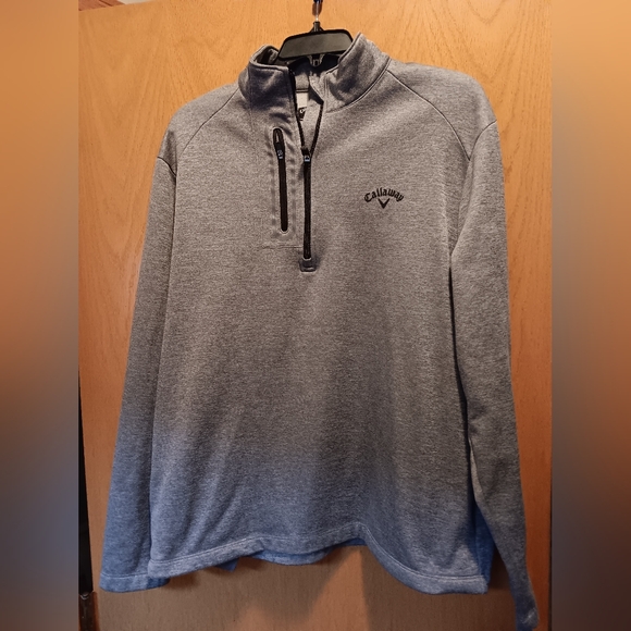 Callaway Other - Mens Size Medium, Callaway Heather Gray Pullover with Zippered Pocket